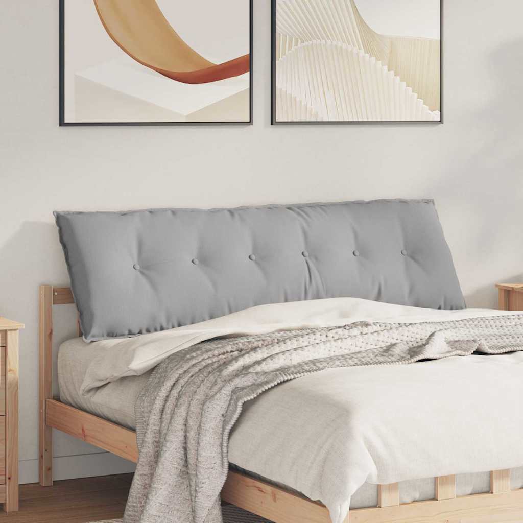 Vidaxx cojín de respaldo gris nube 160 x 19 x 50 cm tela