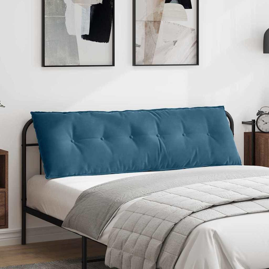 Vidaxl rugkussen blauw 160 x 50 cm cordstof