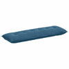 Vidaxl rugkussen blauw 160 x 50 cm cordstof