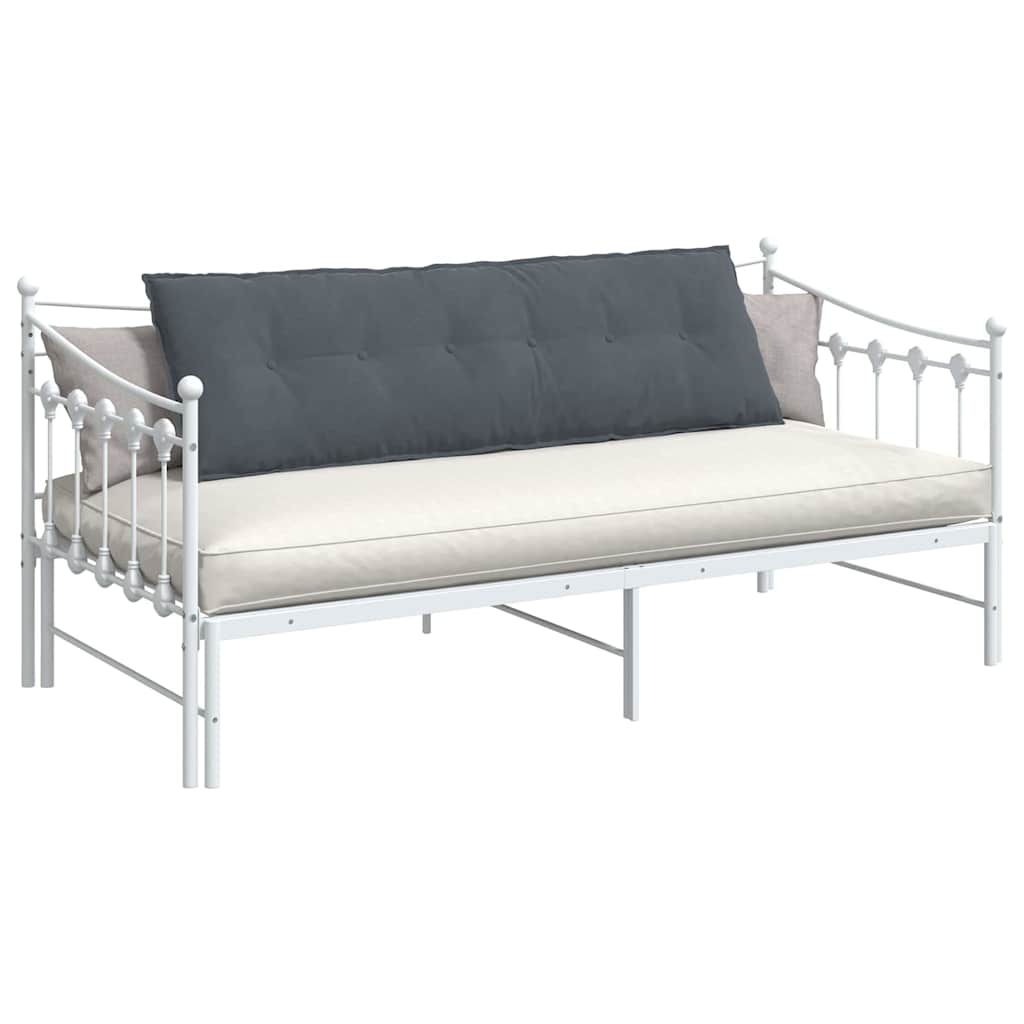 Cuscino schienale Vidaxx tessuto a corde grigio scuro 160 x 50 cm