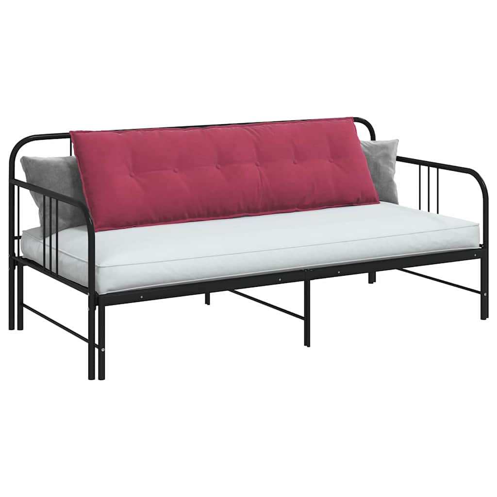 Vidaxl rugkussen wijnrood 160 x 50 cm cordstof