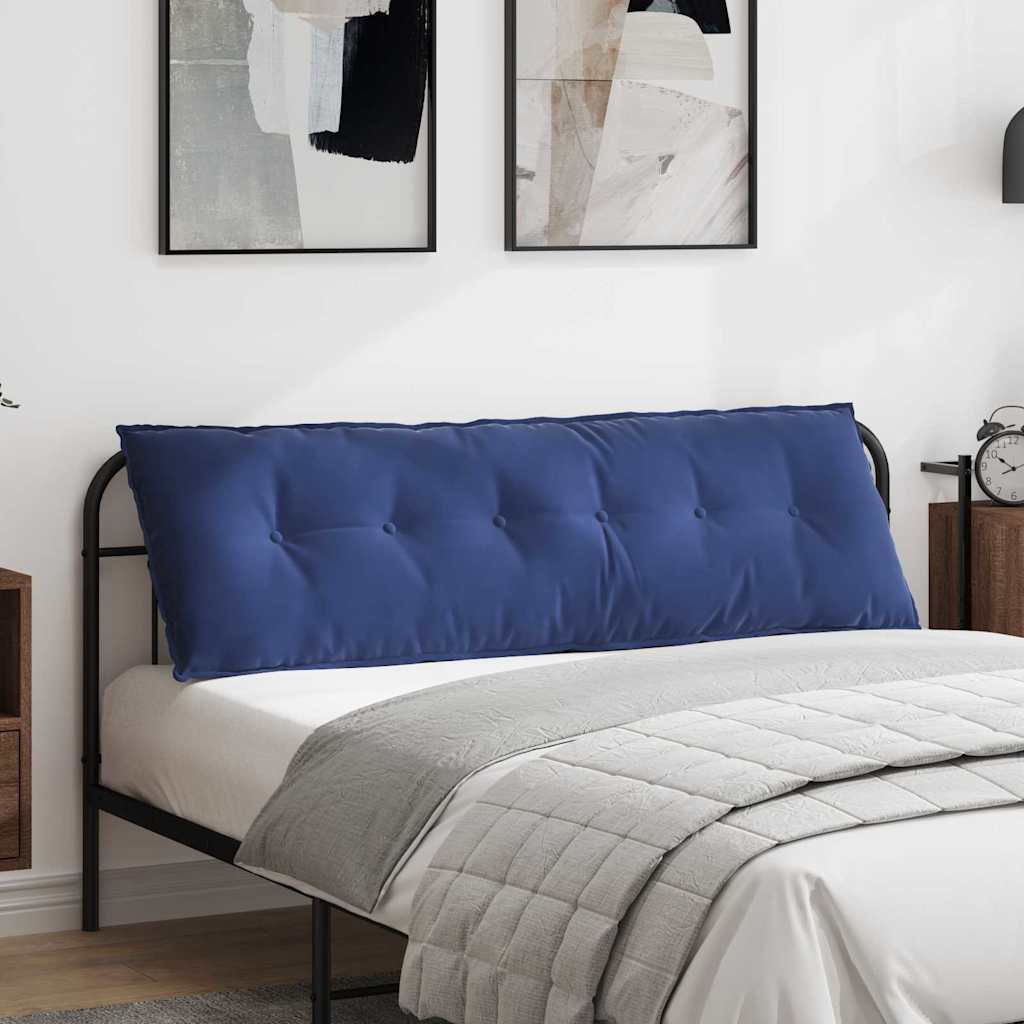 Cuscino per schienale Vidaxx blu polizia 160 x 50 cm in tessuto a coste