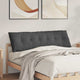 Cuscino schienale Vidaxx tessuto a corde grigio scuro 160 x 50 cm