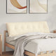 Vidaxl rugkussen crème 160 x 50 cm cordstof