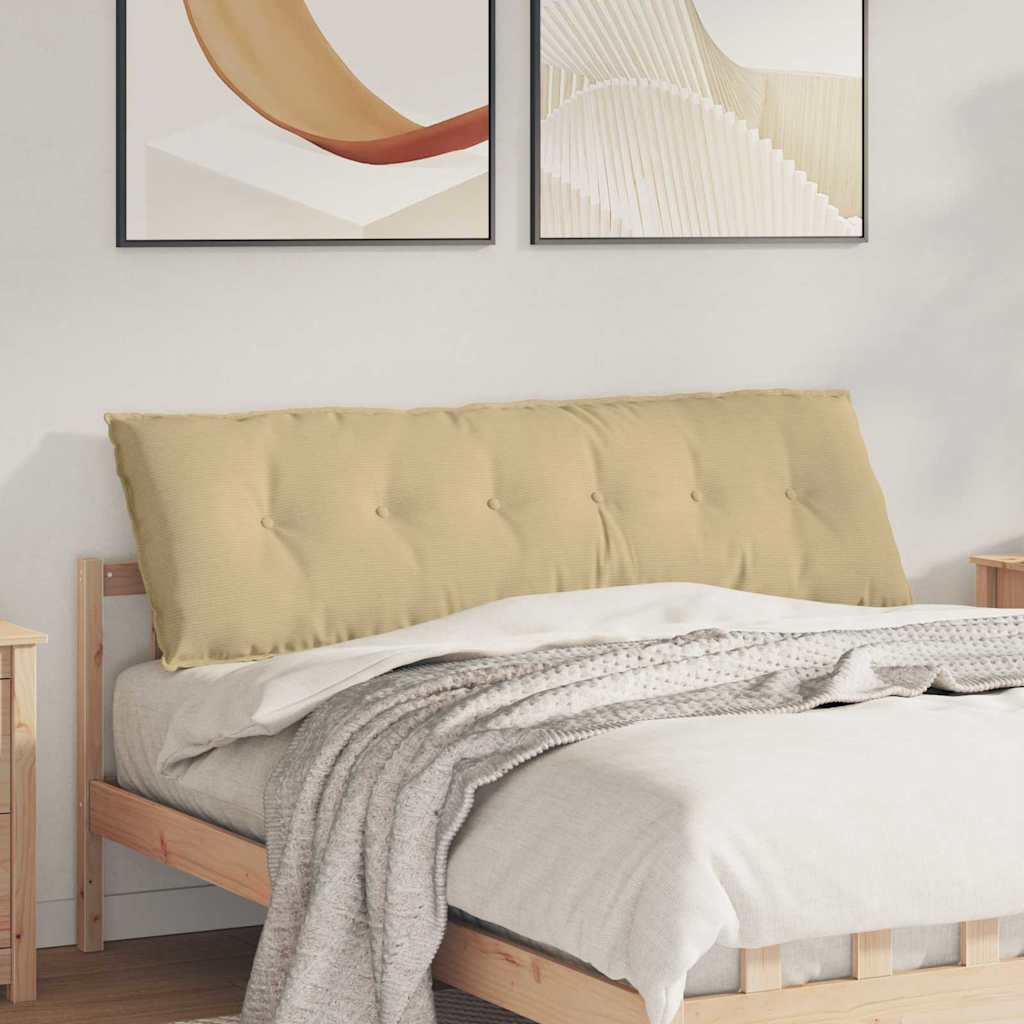 Cuscino schienale Vidaxx grigio verde 160 x 50 cm in tessuto a corde