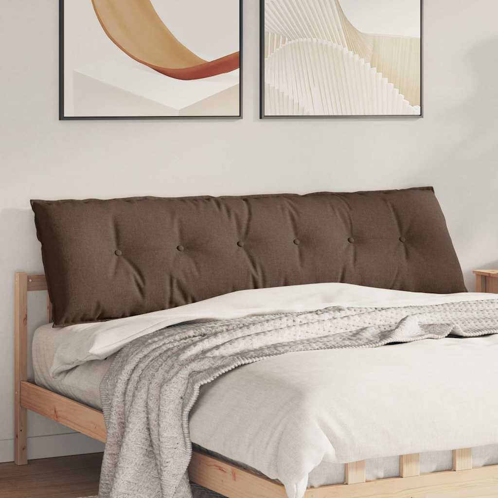 Vidaxx cojín de respaldo marrón 180 x 19 x 50 cm tela