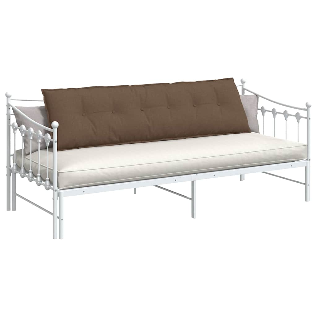 Vidaxl rugkussen bruin 180 x 19 x 50 cm stof