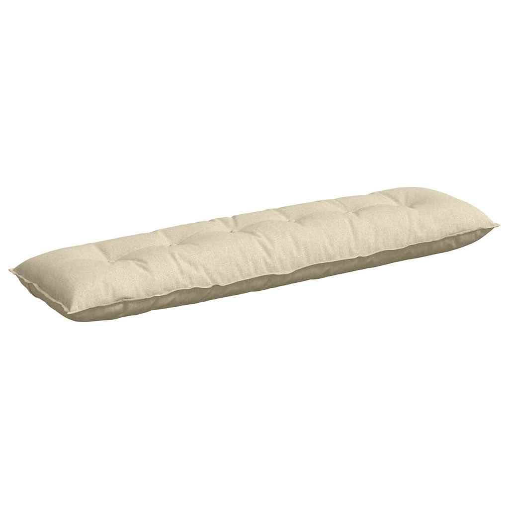 Cuscino schienale Vidaxx tessuto color crema 180 x 19 x 50 cm