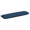 Vidaxl rugkussen blauw 180 x 19 x 50 cm stof