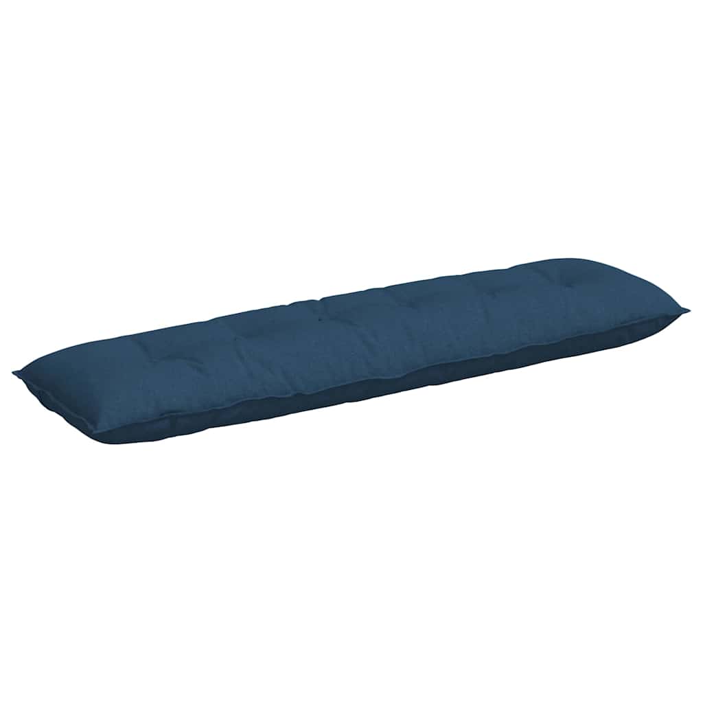 Vidaxl rugkussen blauw 180 x 19 x 50 cm stof