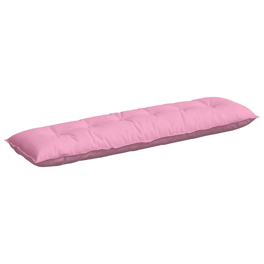 Vidaxl rugkussen roze 180 x 19 x 50 cm stof