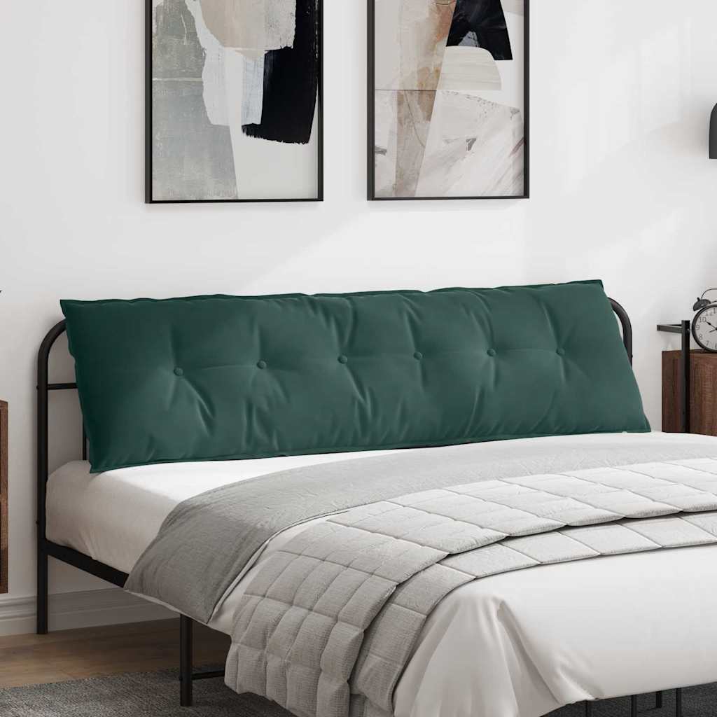 Vidaxl rugkussen donkergroen 180 x 50 cm cordstof