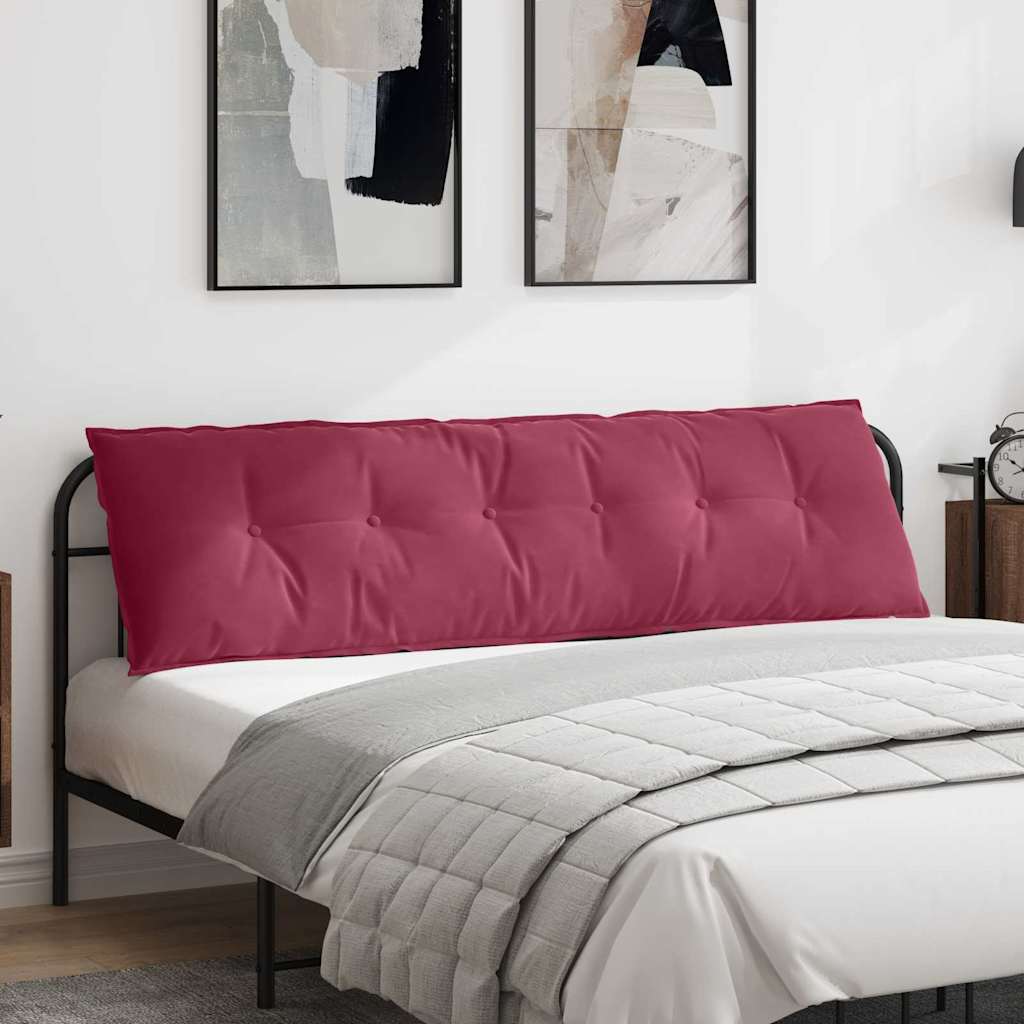 Vidaxl rugkussen wijnrood 180 x 50 cm cordstof
