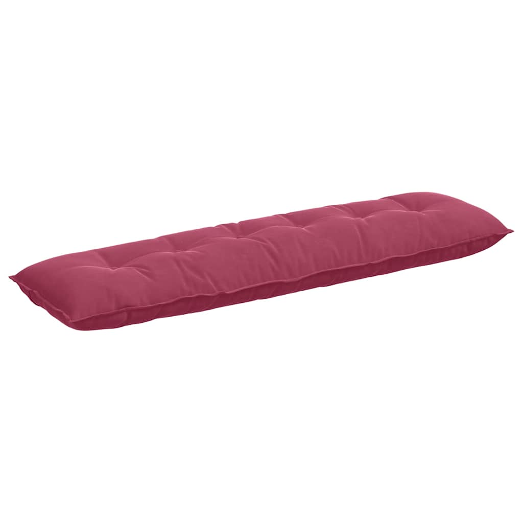 Vidaxx cojín de respaldo rojo vino 180 x 50 cm tela de pana