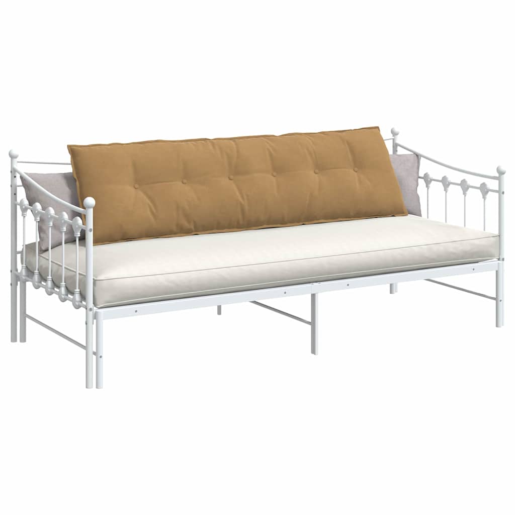 Vidaxl rugkussen bruin 180 x 50 cm cordstof