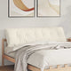Vidaxl rugkussen crème 180 x 50 cm cordstof