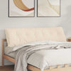 VidaXL cojín de respaldo beige 180 x 50 cm tejido microfibra
