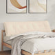 Vidaxl rugkussen beige 180 x 50 cm microvezel stof