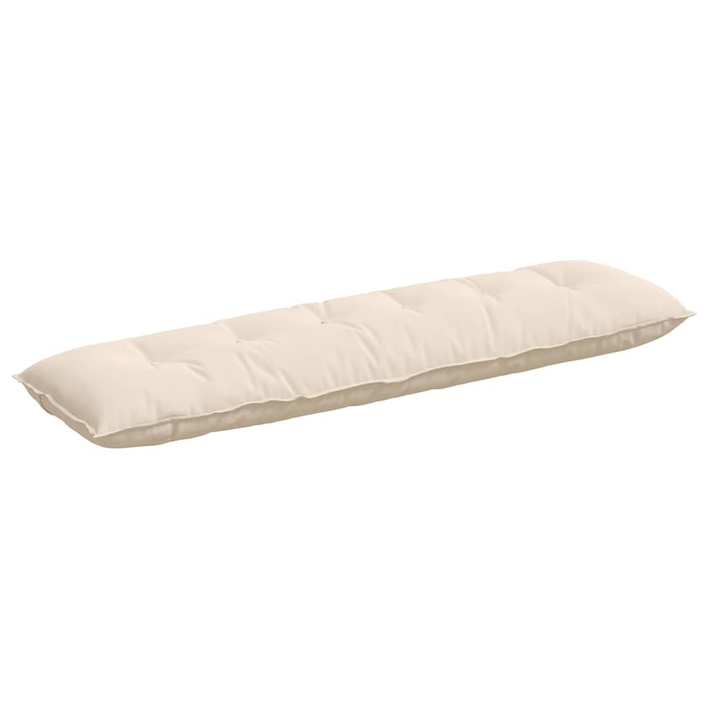 Vidaxl rugkussen beige 180 x 50 cm microvezel stof