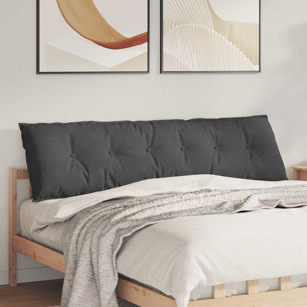 Cuscino schienale Vidaxx tessuto a corde grigio scuro 180 x 50 cm