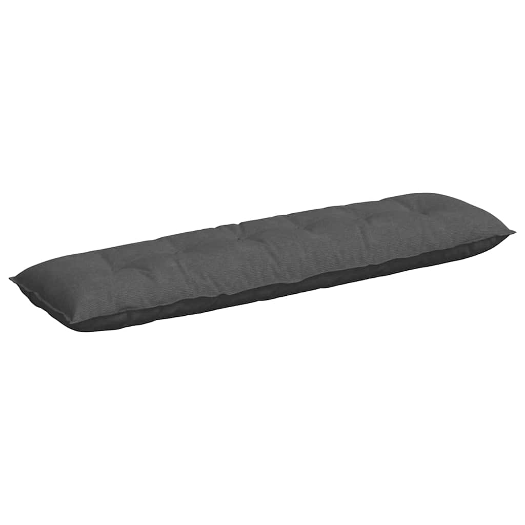 Cuscino schienale Vidaxx tessuto a corde grigio scuro 180 x 50 cm