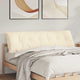 Vidaxl rugkussen crème 180 x 50 cm cordstof