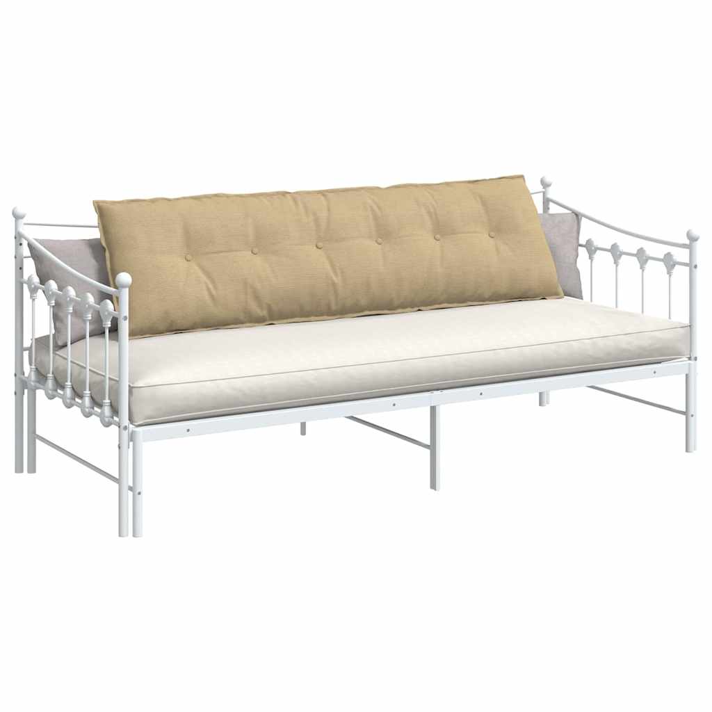 Vidaxl rugkussen grijs groen 180 x 50 cm cordstof
