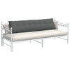 Vidaxl rugkussen donkergrijs 200 x 19 x 50 cm stof