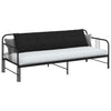 Vidaxl rugkussen zwart 200 x 19 x 50 cm stof