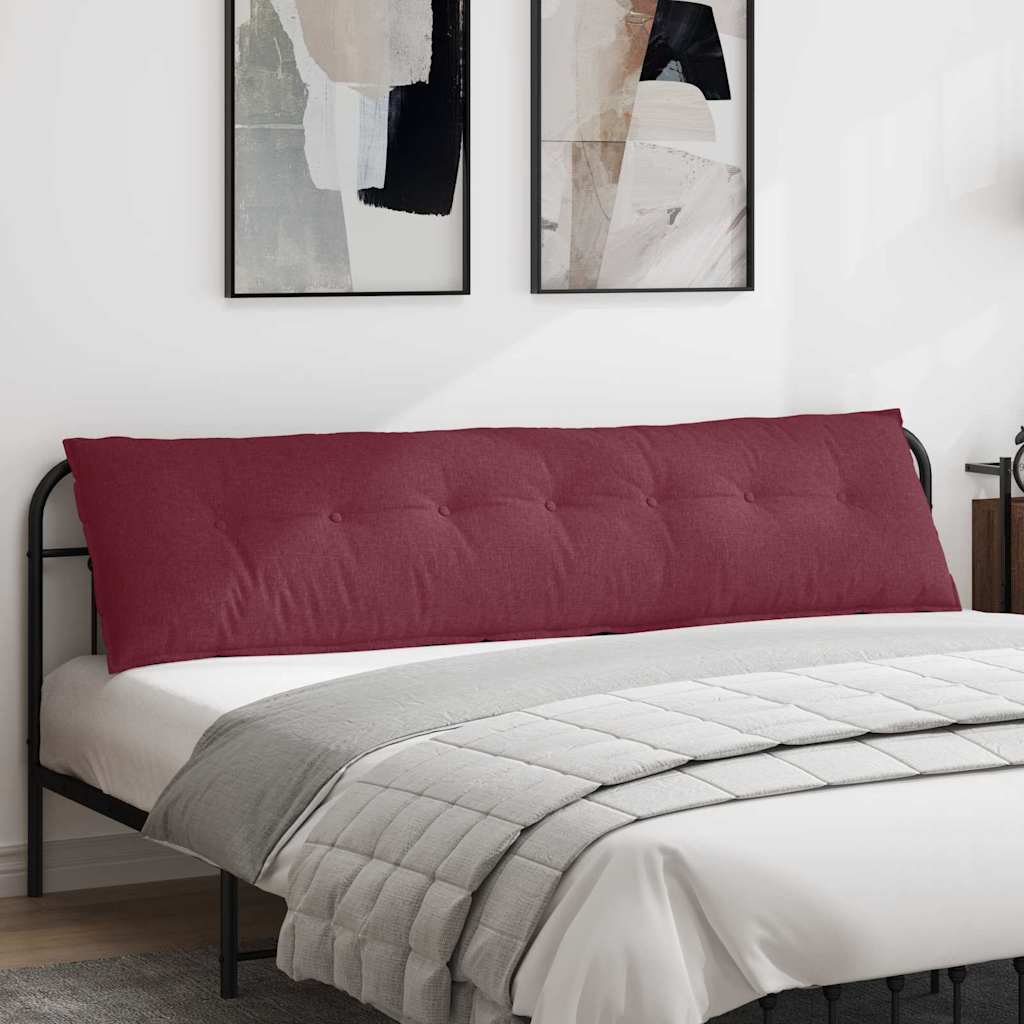 Vidaxx cojín de respaldo rojo vino 200 x 19 x 50 cm tela