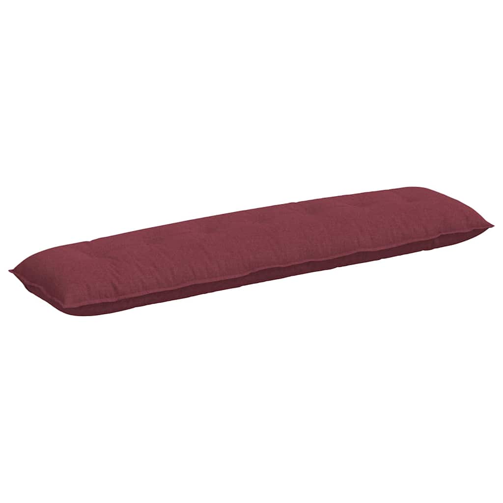 Vidaxl rugkussen wijnrood 200 x 19 x 50 cm stof