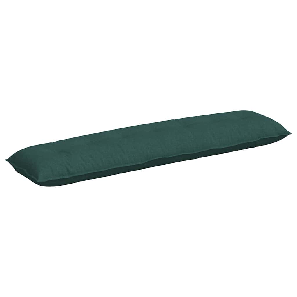 Vidaxl rugkussen donkergroen 200 x 19 x 50 cm stof