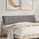 Vidaxl rugkussen taupe 200 x 19 x 50 cm stof