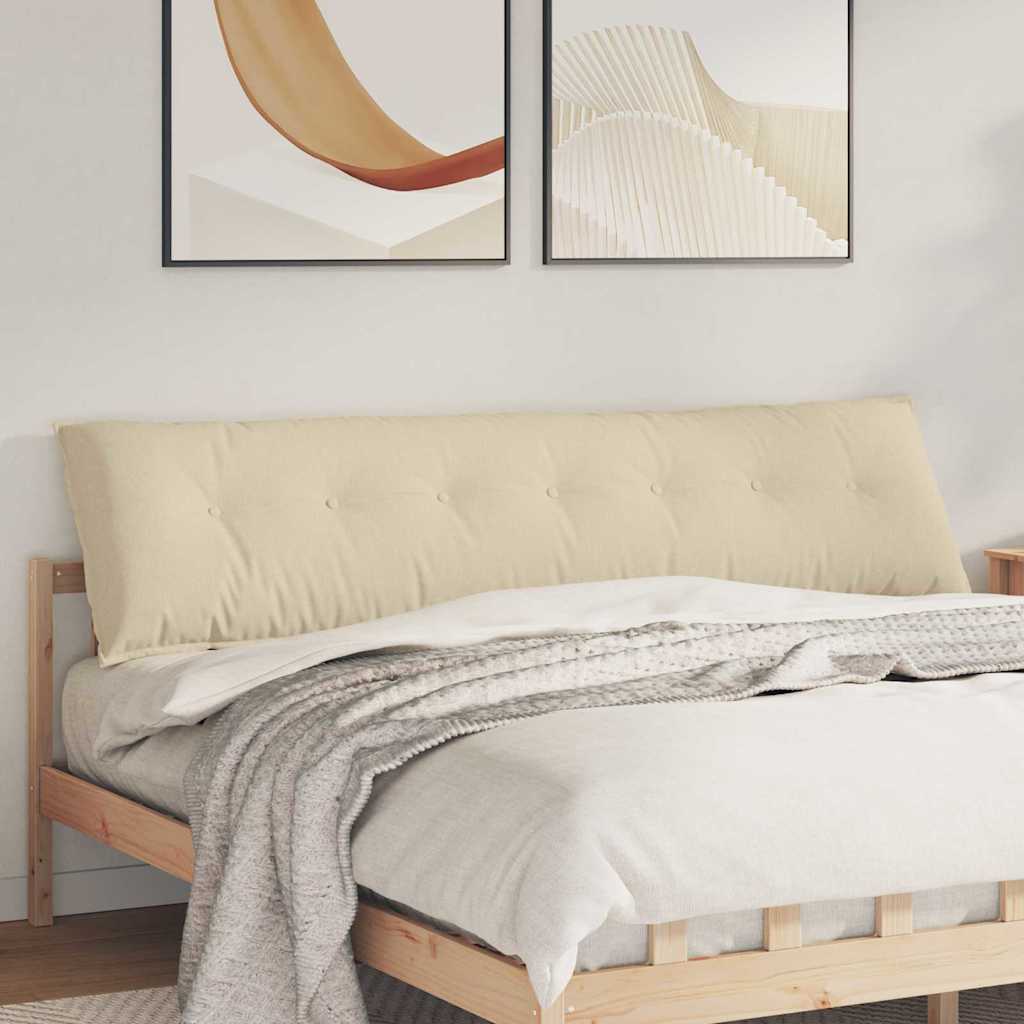 Vidaxl rugkussen crème 200 x 19 x 50 cm stof