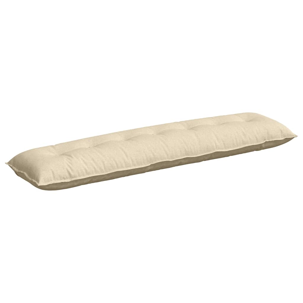 Vidaxl rugkussen crème 200 x 19 x 50 cm stof