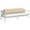 Cuscino schienale Vidaxx tessuto color crema 200 x 19 x 50 cm