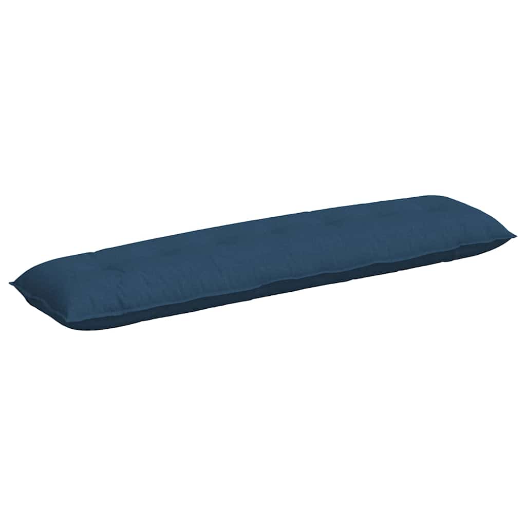Vidaxl rugkussen blauw 200 x 19 x 50 cm stof