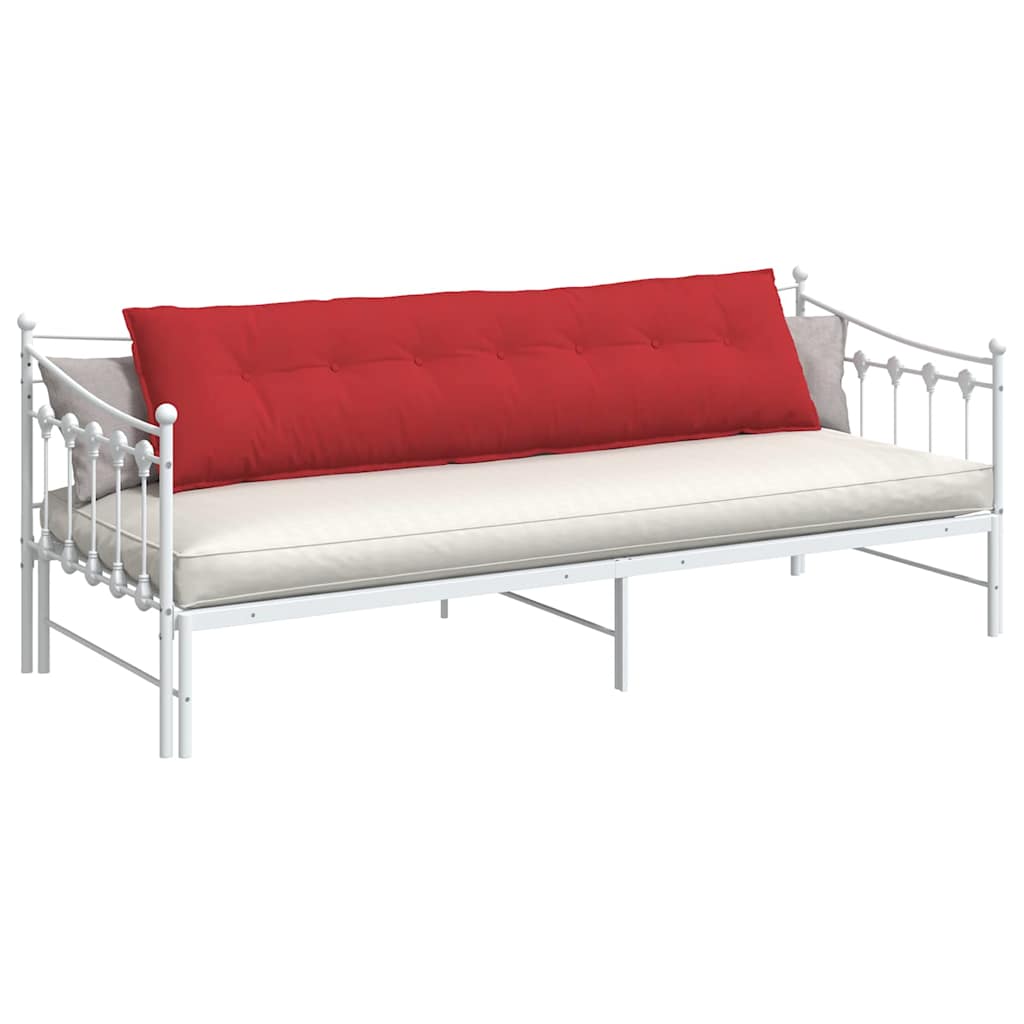 Vidaxl rugkussen rood 200 x 19 x 50 cm stof