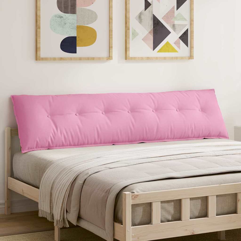 Vidaxx cojín de respaldo rosa 200 x 19 x 50 cm tela