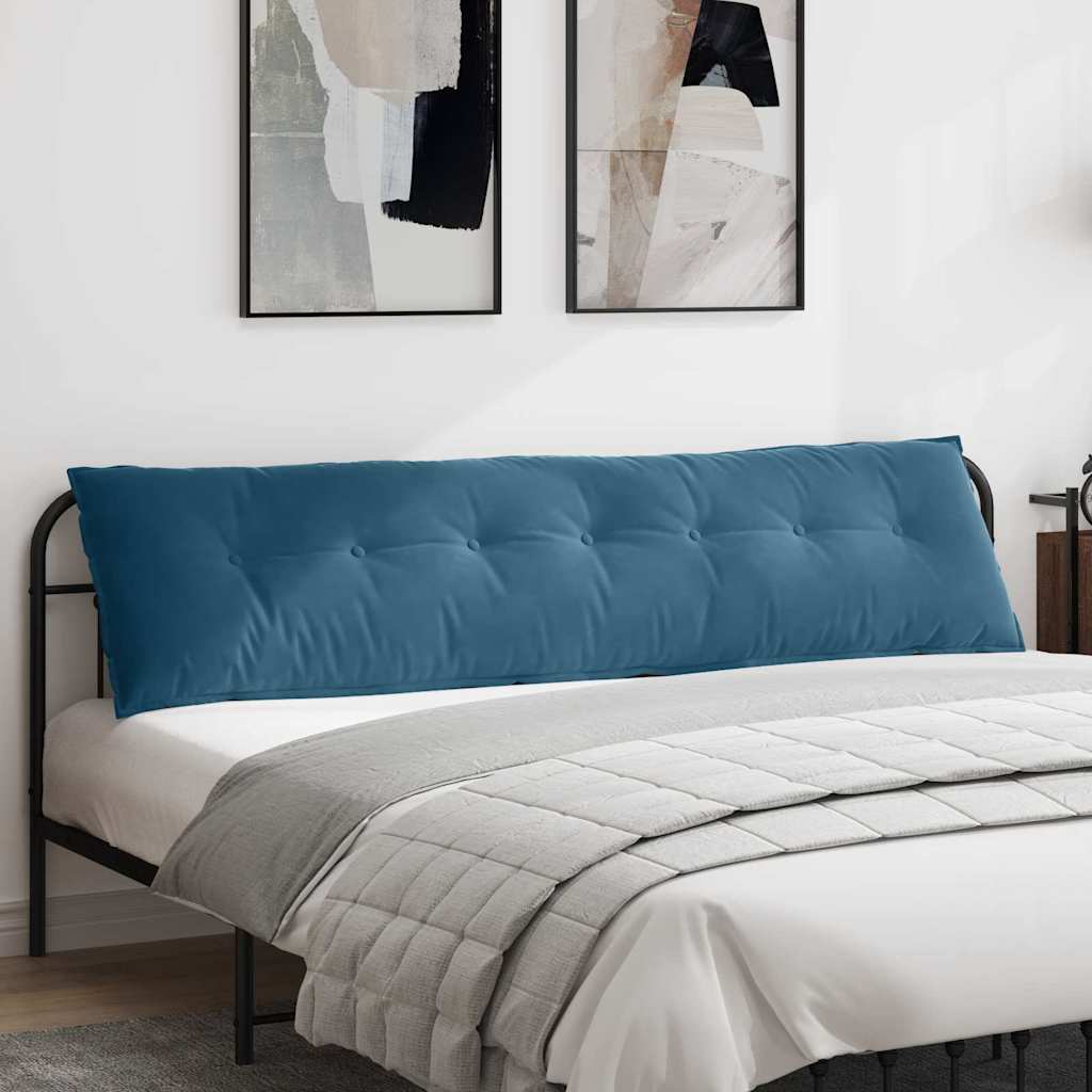 Vidaxl rugkussen blauw 200 x 50 cm cordstof