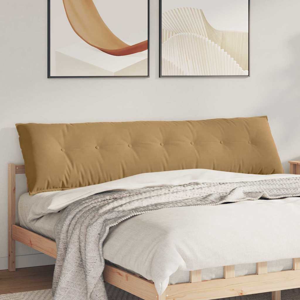 Vidaxl rugkussen bruin 200 x 50 cm cordstof