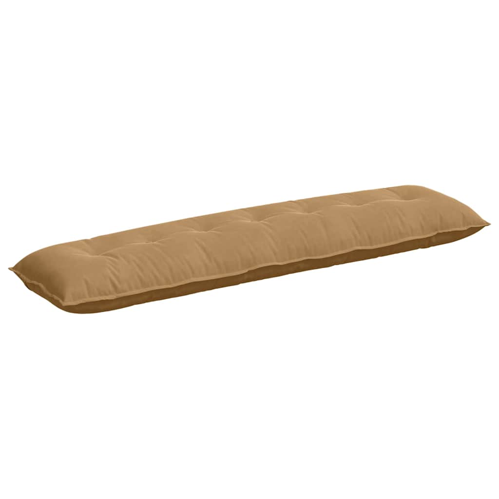 Vidaxl rugkussen bruin 200 x 50 cm cordstof