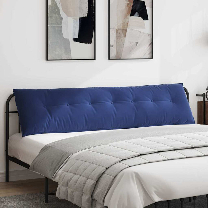 Cuscino per schienale Vidaxx blu polizia 200 x 50 cm in tessuto a corde