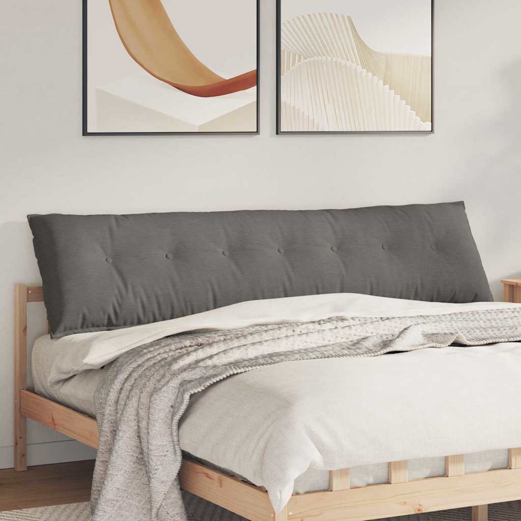 Cuscino schienale Vidaxx grigio chiaro 200 x 50 cm in tessuto a corde
