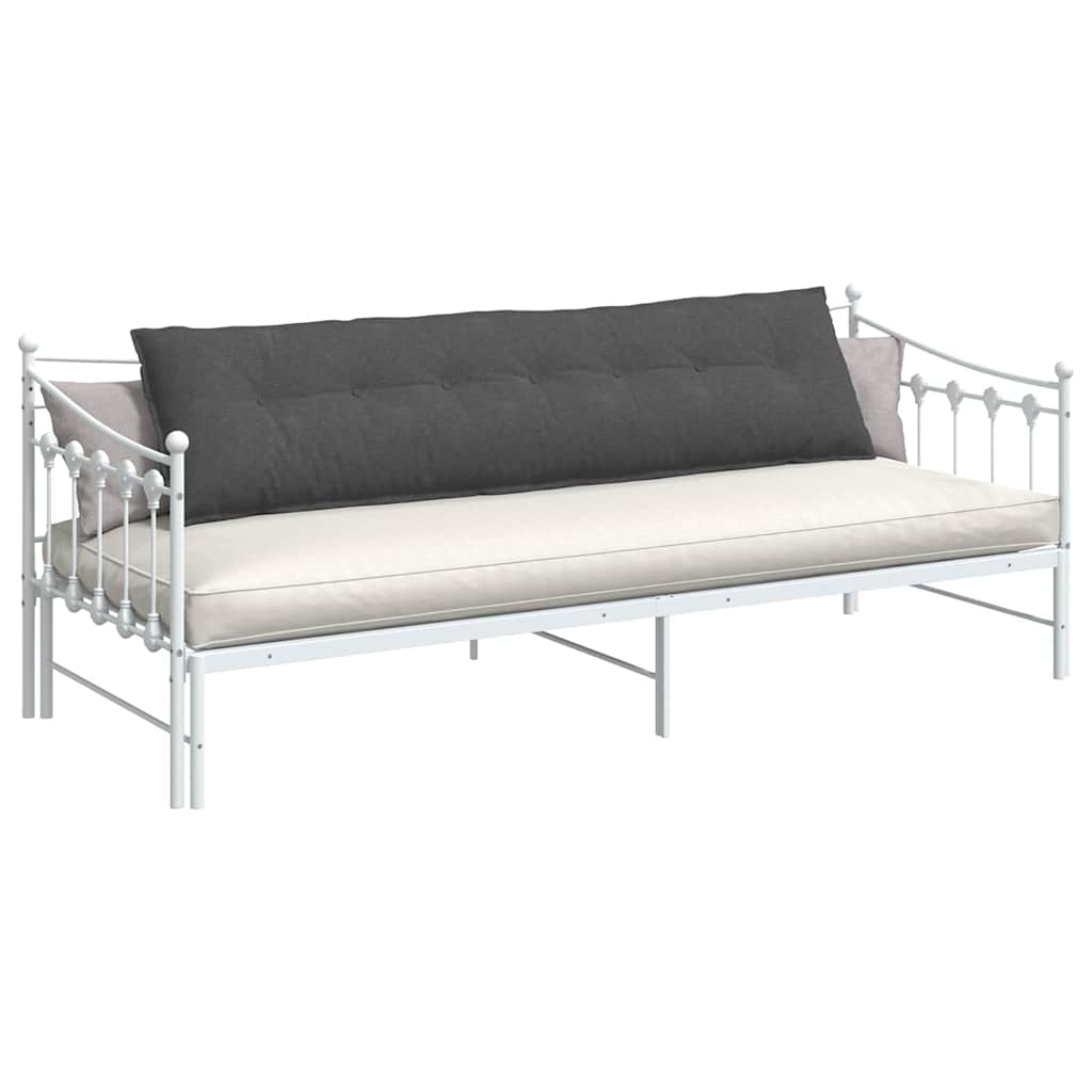 Cuscino schienale Vidaxx tessuto a corde grigio scuro 200 x 50 cm