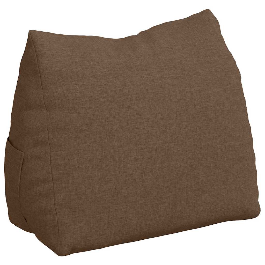 Vidaxl rugkussen bruin 45 x 20 x 35 cm stof