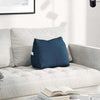 Vidaxl rugkussen blauw 45 x 20 x 35 cm stof
