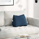 Vidaxl rugkussen blauw 45 x 20 x 35 cm stof