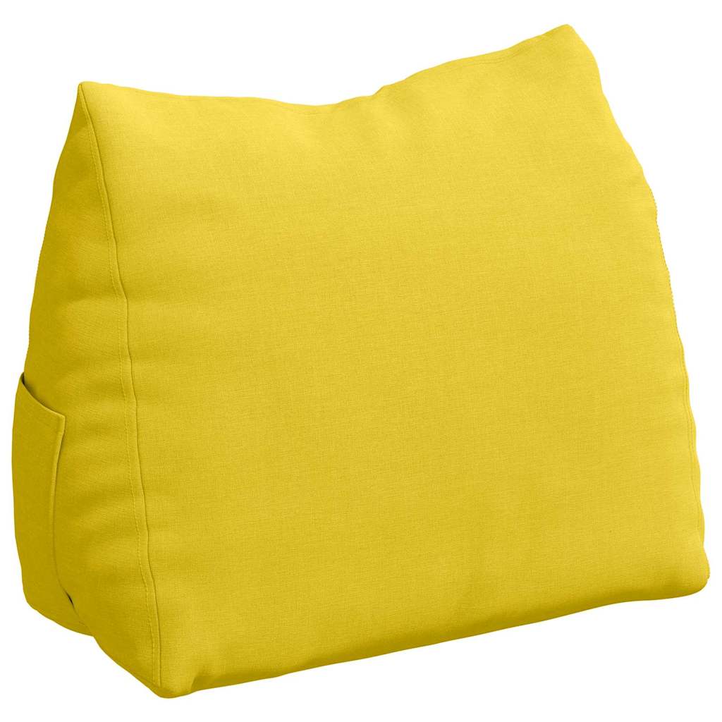 Cuscino schienale Vidaxx in tessuto giallo chiaro 45 x 20 x 35 cm