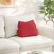 Vidaxl rugkussen rood 45 x 20 x 35 cm stof